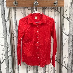 JCrew Perfect Shirt in Anchors and Horseshoes